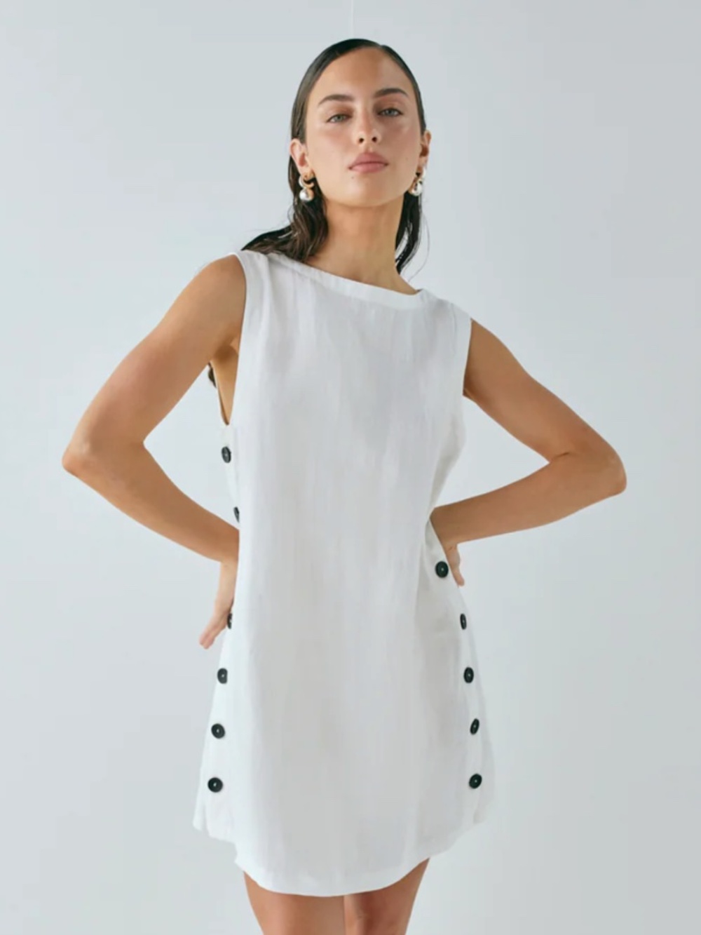 Annabelle Linen Mini Dress